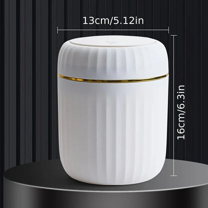 Mini Desktop Trash Can with Lid - Odor-Resistant Plastic Garbage Bin for Office  Home