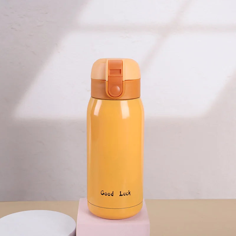200ML/350ML Mini Thermos Cup Small Capacity Vacuum Flask Stainless Steel Pocket Cup Coffee Mug Kids Insulated Hot Water Bottle