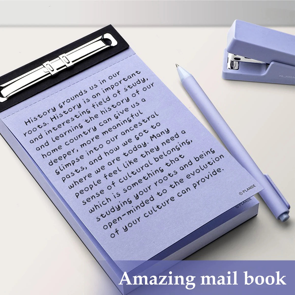 75 Sheets Blank Notepad - Tearable Student Memo Notebook