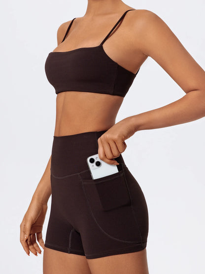 Women Gym Workout Set – Two Piece Activewear with Quick Dry Sportswear & Breathable Bra