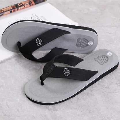 Mens Casual Flip Flops - Non-Slip Summer Beach Slides