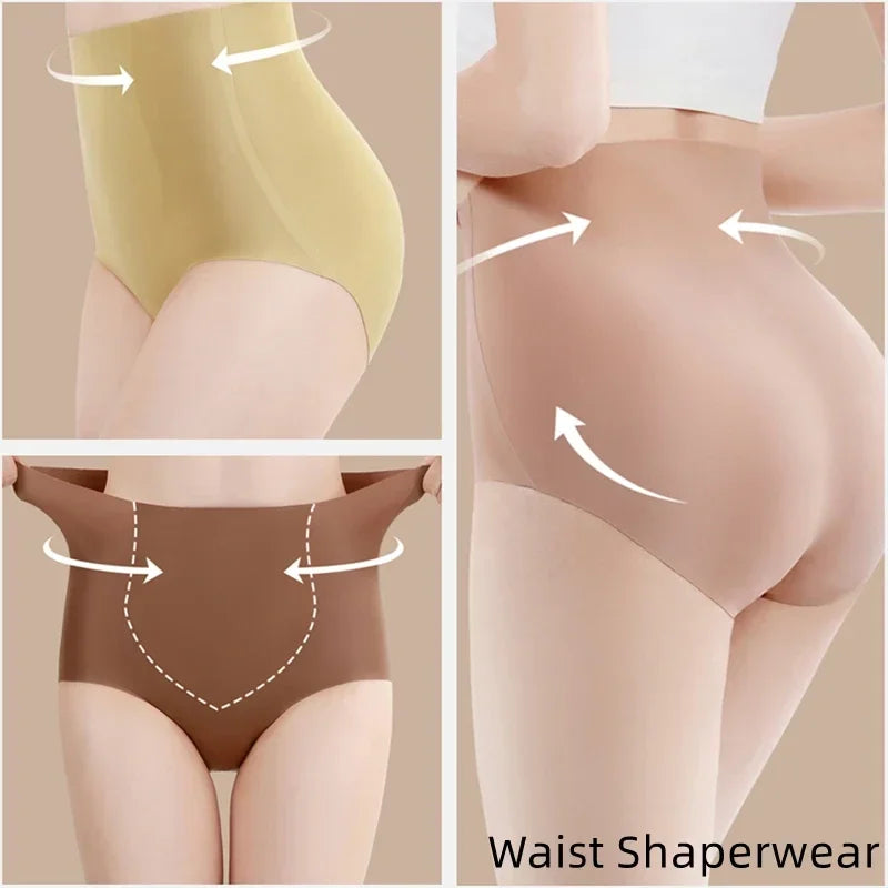 Women High Rise Body Shaper Underwear Sexy Shaperwear Briefs Female High Elasticity Panties Closing Waist Lifting Buttocks Pants