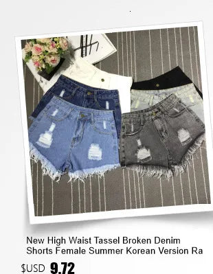 Women's Raw-Edge Denim Shorts – High-Waist Wide-Leg Jean Shorts (Plus Size)