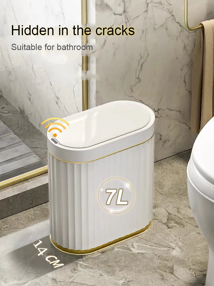 Automatic Sensor Trash Can - 79L Smart Induction Garbage Bin for Bathroom and Kitchen