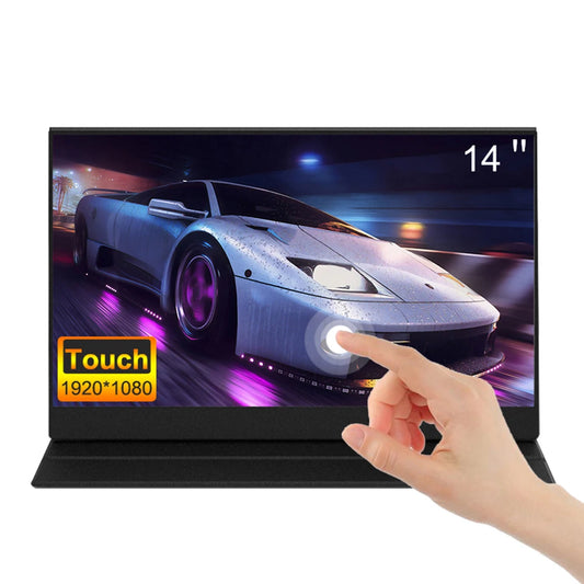 14 Inch Portable Monitor - 1080P IPS Display, USB-C Gaming Monitor | Lightweight Slim Screen