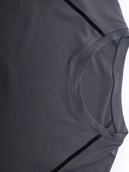Men's Compression Shirt - Breathable Bodybuilding Tee | Quick Dry Workout Top
