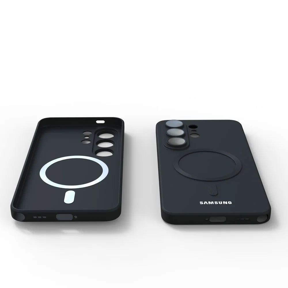 Luxury Soft Silicone For Magsafe Case For Samsung Galaxy S26 Ultra S26 Plus S26Ultra S25 FE S24 S23 With Camera Lens Full Covers