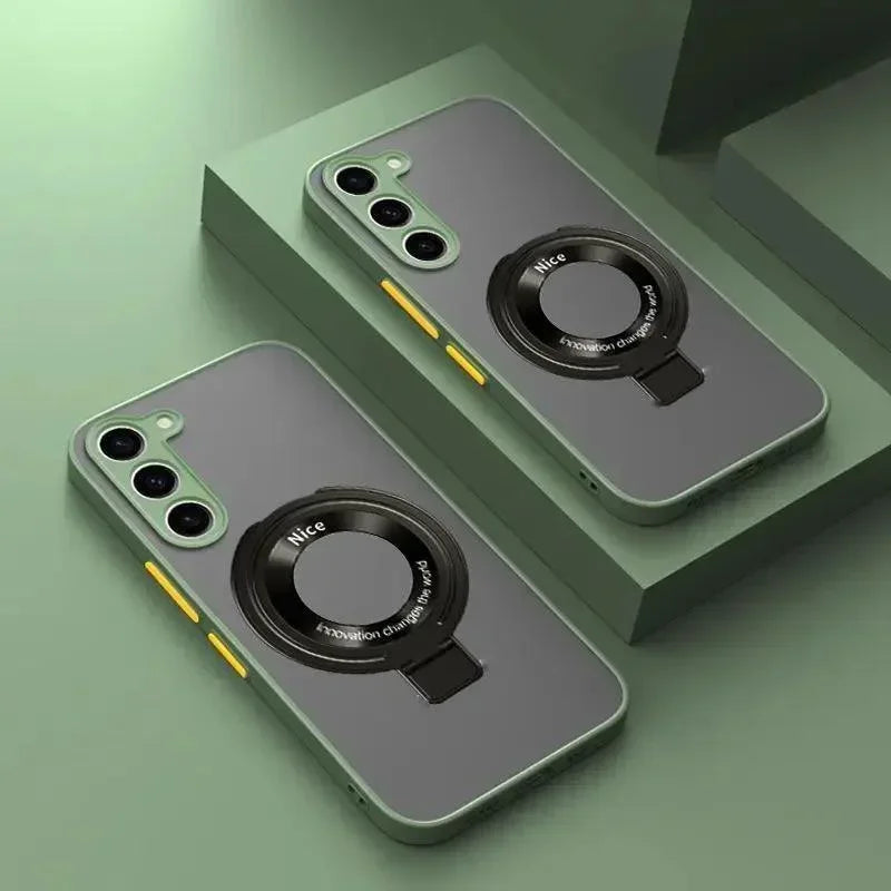Luxury Matte Case For Samsung Galaxy S26 S25 Edge S24 FE S23 S22 S21 Ultra Plus A56 A26 A36 A16 A15 Magnetic Magsafe Cover