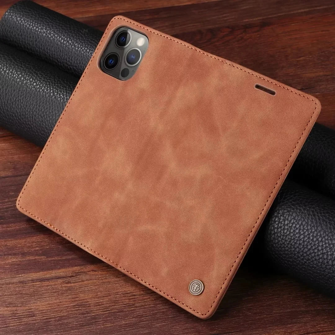 Ultrathin Leather Flip Case For Samsung Galaxy S26 S25 S24 S23 FE S22 Ultra S21 S20 Plus Note 20 5G Business Wallet Phone Cover