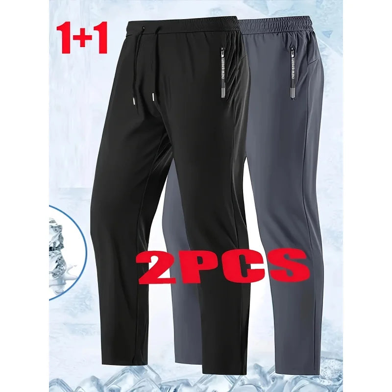 Quick Drying Sweatpants - Breathable Running Pants With Elastic Waistband Joggers