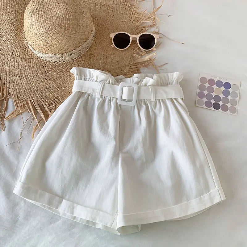 Korean Girls Casual Shorts - Thin Summer Trousers for Kids 3-12Yrs