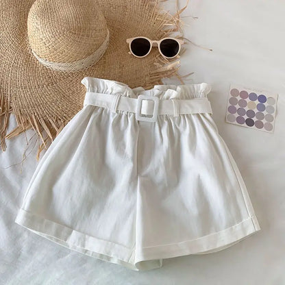 Korean Girls Casual Shorts - Thin Summer Trousers for Kids 3-12Yrs