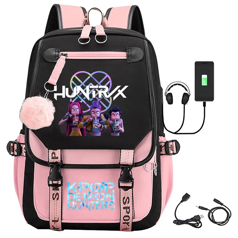 Kpop Demon Hunters Backpack - Large Capacity Multi Functional School Bag for Teens