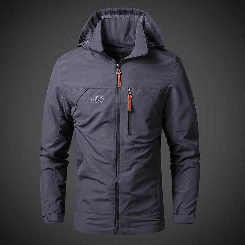 Men's Windproof Jacket – Breathable Cycling Jacket With Hooded Collar | Outdoor Gear
