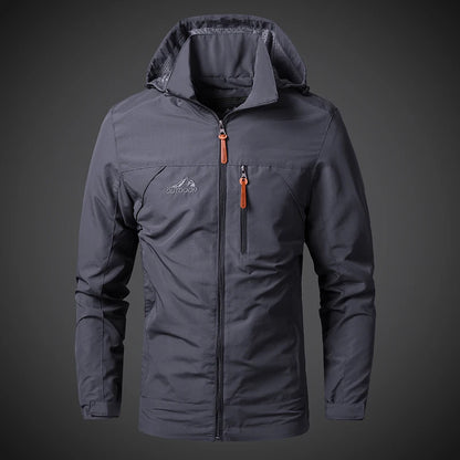 Men's Windproof Jacket – Breathable Cycling Jacket With Hooded Collar | Outdoor Gear