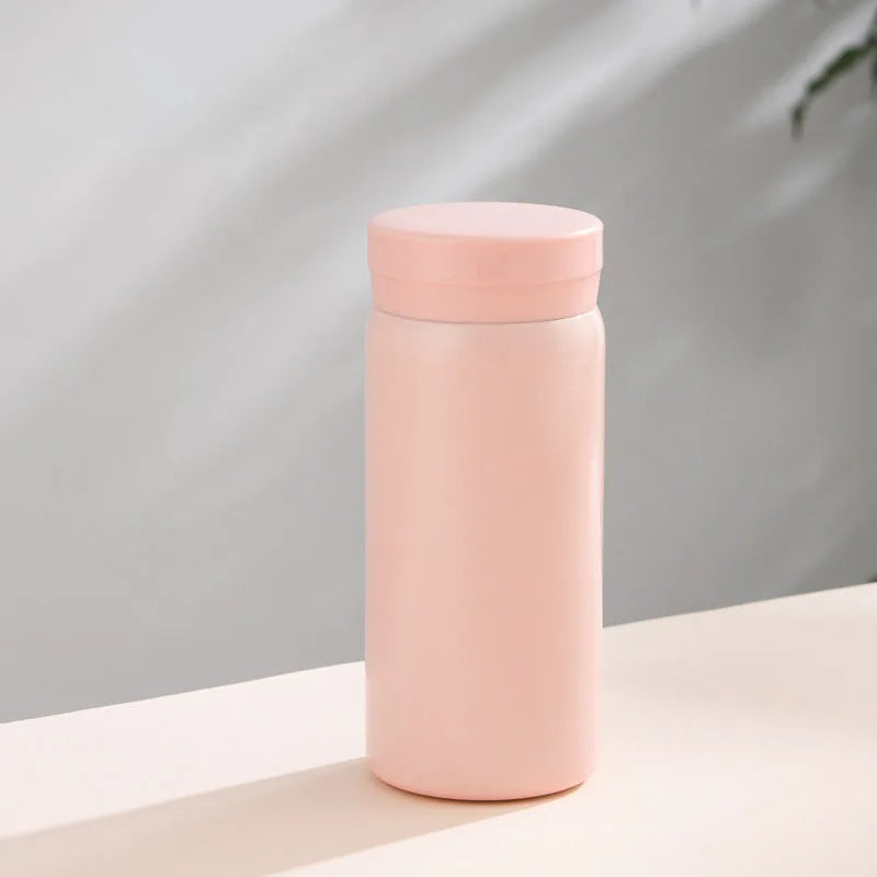 200ML/350ML Mini Thermos Cup Small Capacity Vacuum Flask Stainless Steel Pocket Cup Coffee Mug Kids Insulated Hot Water Bottle