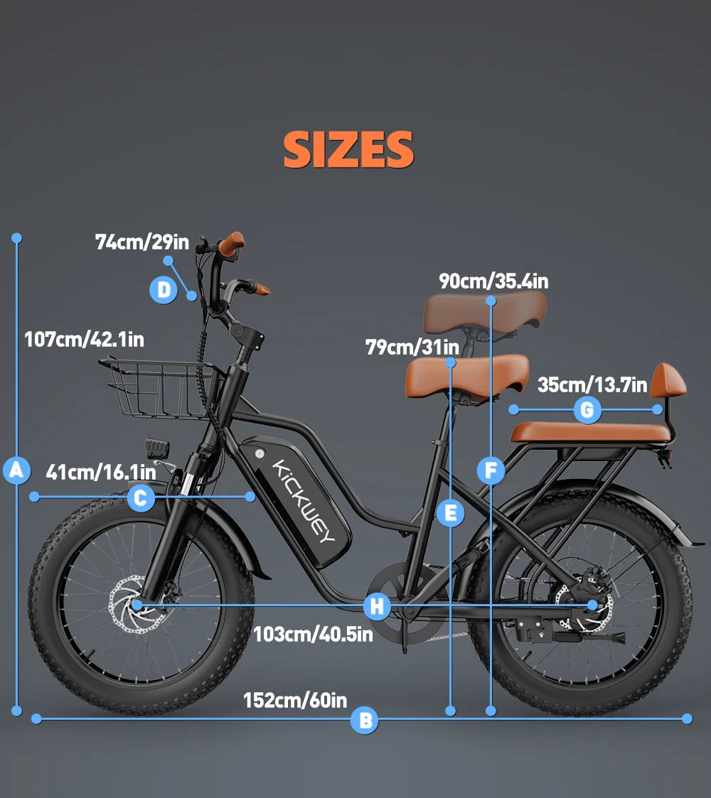 Electric Bike for Adults 20'' 1500W Peak Ebike Up to 50 Miles 32MPH Electric Mountain Bike 48V 20AH Removable Battery UL2849