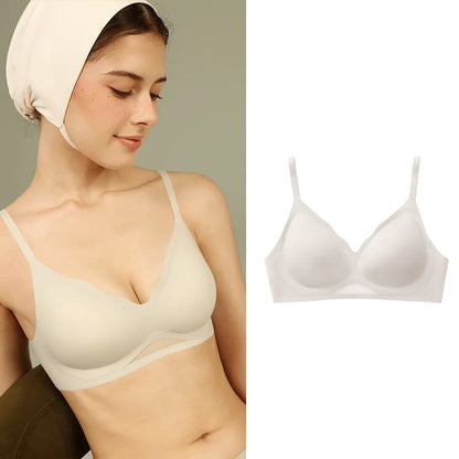 SUJIIN Sexy Push Up Black Bras for Women Comfortable Seamless Wireless Bra Female Summer Smoothing Soft Support Bralette Lady