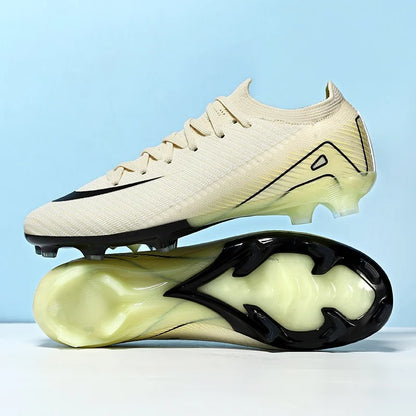 Men Football Boots - Outdoor Soccer Cleats with Long Spikes | Breathable Training Shoes