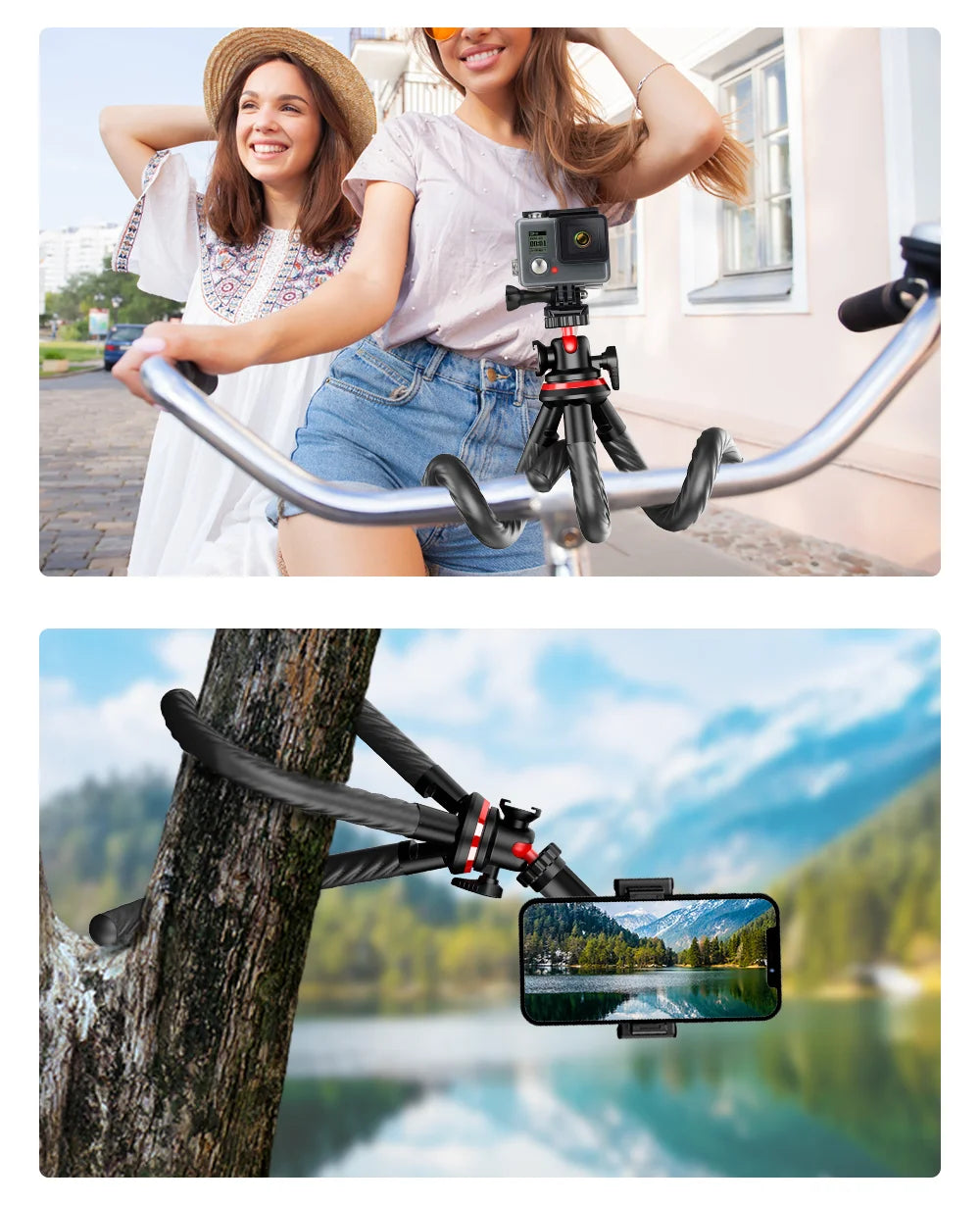 Wireless Bluetooth Selfie Stick for Smartphone Gopro Tripod for DSLR Camera with Octopus Legs for Xiaomi iPhone Huawei Samsung