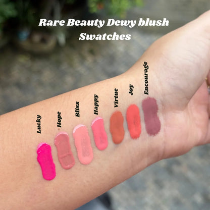 Rare Beauty Happy Joy Lucky Love Liquid Blush Silky and Glide On Smooth Long Lasting Plump Seamless Dewy Women Cosmetic Makeup