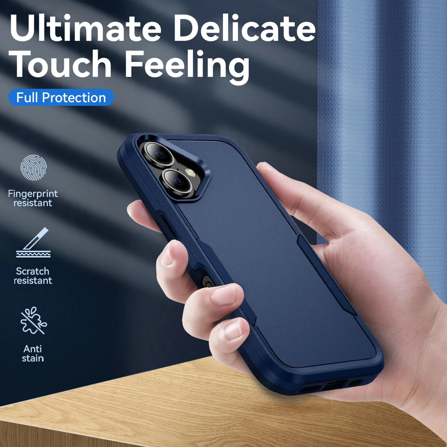 Military Grade Shockproof Armor Case for Iphone 18 17 Pro Max 17 Air 16 16e 15 14 Plus 12 13 Iphone17 Iphone18 Cell Phone Cases