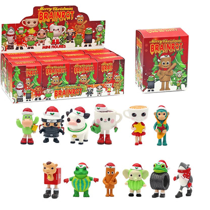 New Christmas Edition Tungtungsahur Figure Funny Doll Desktop Decoration Tralalero Tralala Figure Model Kids Christmas Gifts