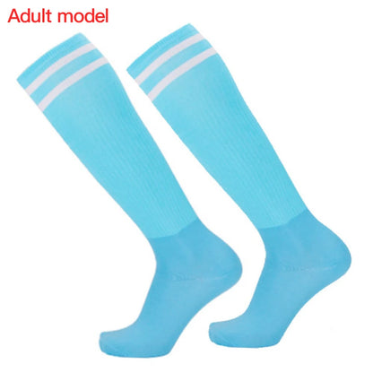 Adult Football Socks Hit Color Wear-resistant Children Kids Sport Long Socks Over Knee High Baseball Hockey Socks