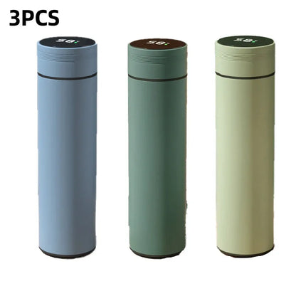 Smart Stainless Steel Water Bottle - 500ml Thermos with Temperature Display Leakproof Vacuum Flask Ideal Coffee Cup  Gift - ZOOMNSTORE