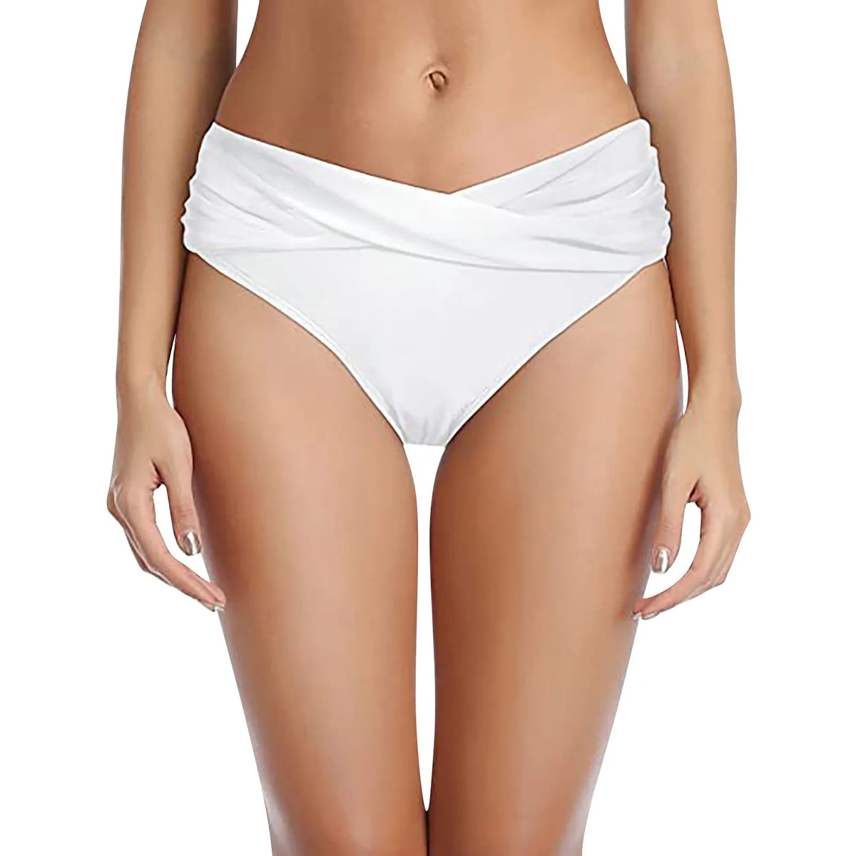 Women's Various Patterns Classic High Quality Low Waist Ruched Bikini Panties Fashionable Summer Thin Comfy Swimsuit Briefs
