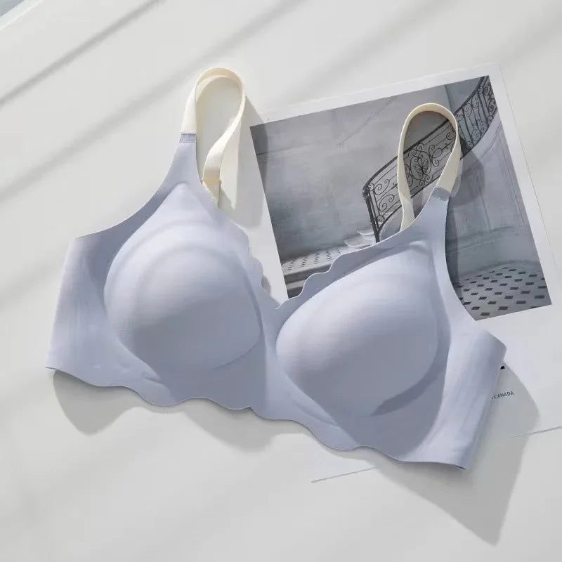Wire Free Bra - Seamless Push Up Adjustable Sling Bra With Upper Support