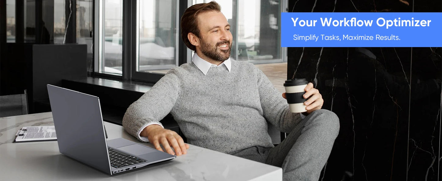 Windows 11 Pro Laptop – 14 Inch QHD Display, Intel Core m3, 16GB RAM, 512GB SSD Ultrabook