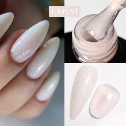 Nude Crystal Rubber Base Gel - 7ml Semi-Permanent Soak Off UV LED Nail Varnish