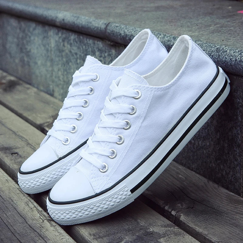 Men Canvas Shoes Student Board Shoes Fashion Fashion Shoes Soft Wear Wear Casual Sports Shoes Lace Design Fashion Low Cut Shoes