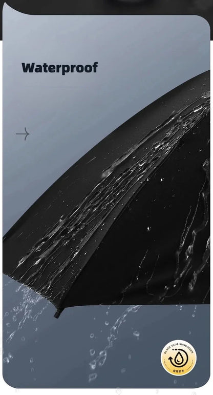 Stormproof Windproof Automatic Folding Rain Umbrella for Men, Large Strong Reinforced 288 Bone, Sun UV UPF50+ Parasol