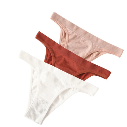 3Pcs/Set Women High Cut Brazilian Panties High Rise Seamless Underwear Soft Stretch Sports Soft Briefs Ladies Sexy Lingerie M-L
