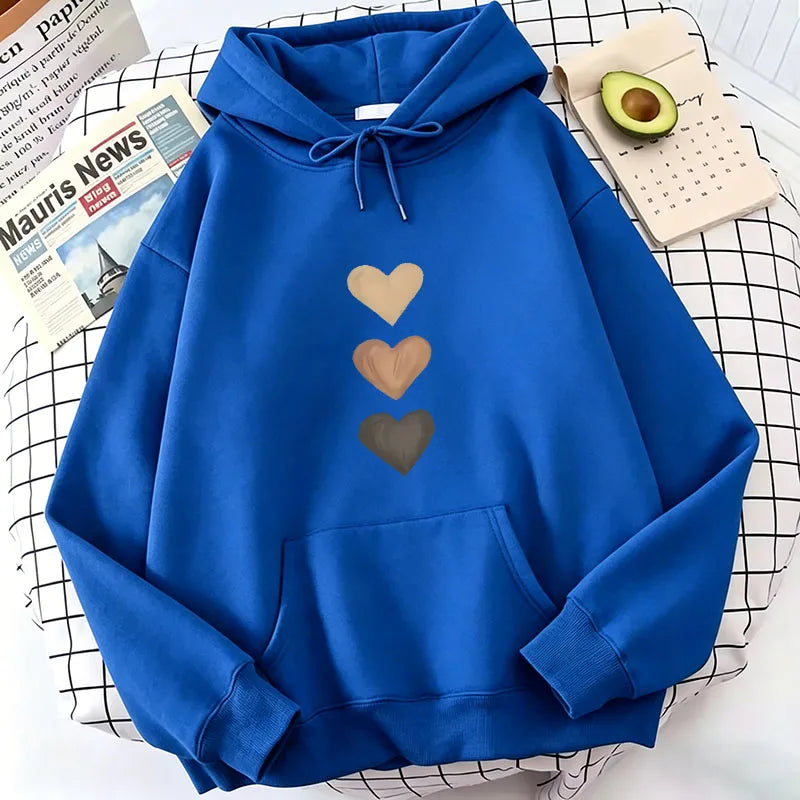 Casual Love Heart Print Hoodies Spring Autumn Winter Casual Hoodies Sweatshirts Men Women Graphic Hoodie Sweatshirt