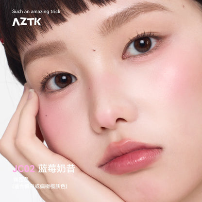 AZTK Liquid Blush Water To Powder Soft Matte Cool Toned Blusher Natural Pink Flush Long Lasting Cheek Tint Makeup