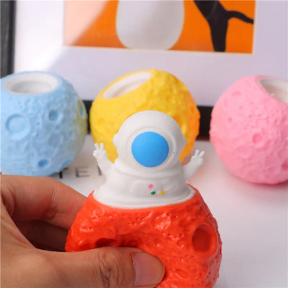 Squeeze Astronauts Planet TPR Cup Anti Stress Pop Up Funny Toys Joke Decompression Fidget Sensory Stress Gift for Kids Adults