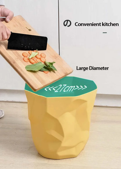 Irregular Trash Can - Creative Bathroom Waste Bin for Home