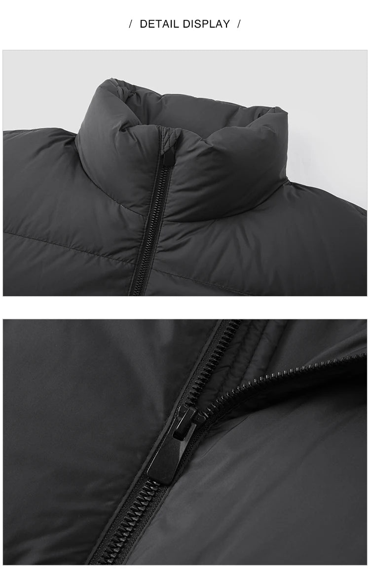 Semir Down Jacket Men Winter Three-proof Windproof Waterproof Stain Resistant Thick Stand Collar Puffer Coat Lightweight Warm