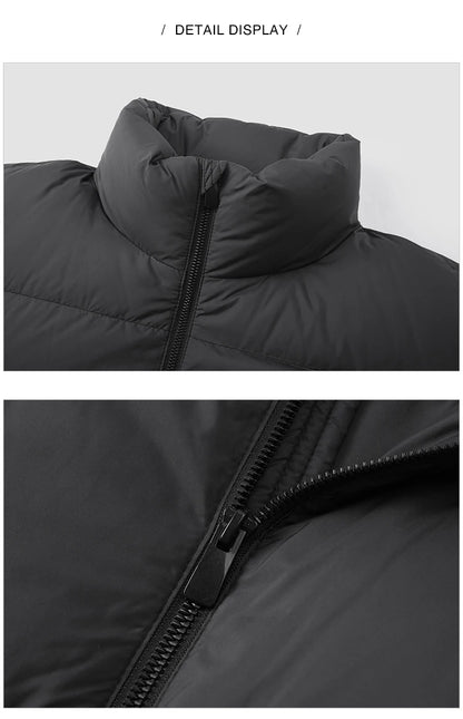 Semir Down Jacket Men Winter Three-proof Windproof Waterproof Stain Resistant Thick Stand Collar Puffer Coat Lightweight Warm