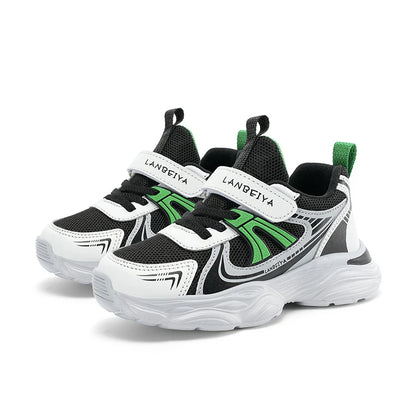 New Boy Girl Shoes Hot Selling Breathable Children Sneakers Comfort Soft Running Shoes Classic Simple Color Blocked Casual Shoes
