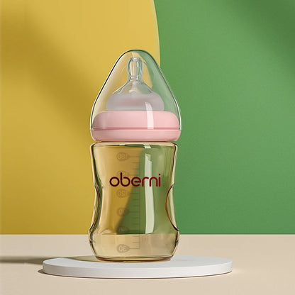 Oberni 150ml+180ml PPSU Imitated Breast Baby Milk Bottle set Anti bloating 0-6 Newborn Baby Bottle With Resistant to Falling
