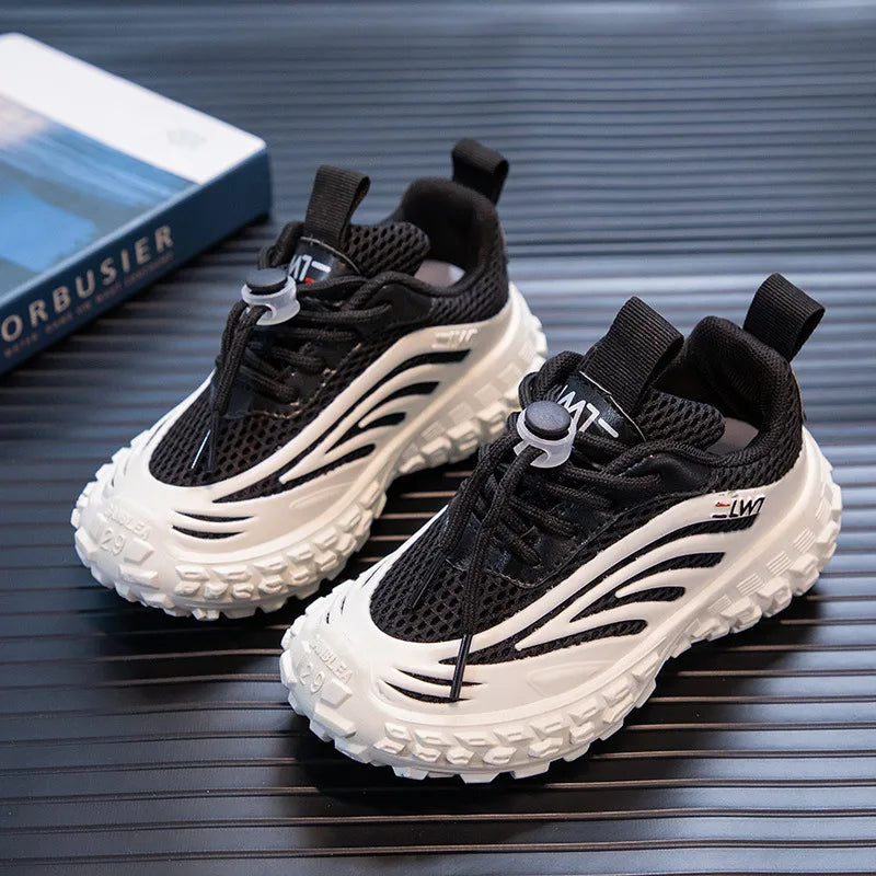 Children Sneakers - Lightweight Kids Casual Shoes With Breathable Mesh Fabric & Rubber Sole