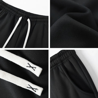 Men's 4-Piece Casual Pants, Solid Color Sports Pants, and Ankle Tied Outdoor Jogging Pants Can Be Worn All Year Round