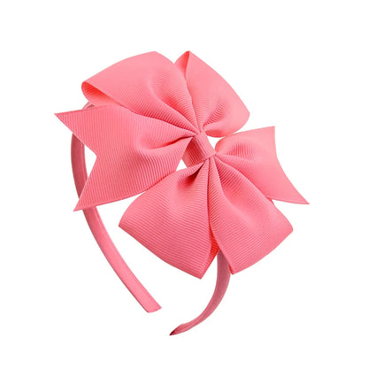 Handmade Hair Bows for Baby Girls - Cute Solid Headbands in 20 Colors