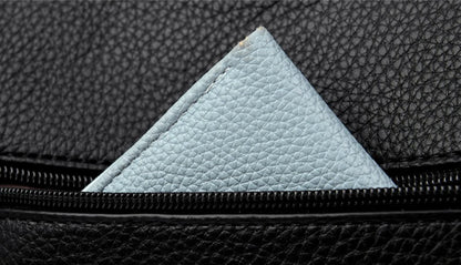 Pu Leather Handbag | Casual Female Tote With Interior Zipper Pocket & No Zipper Closure