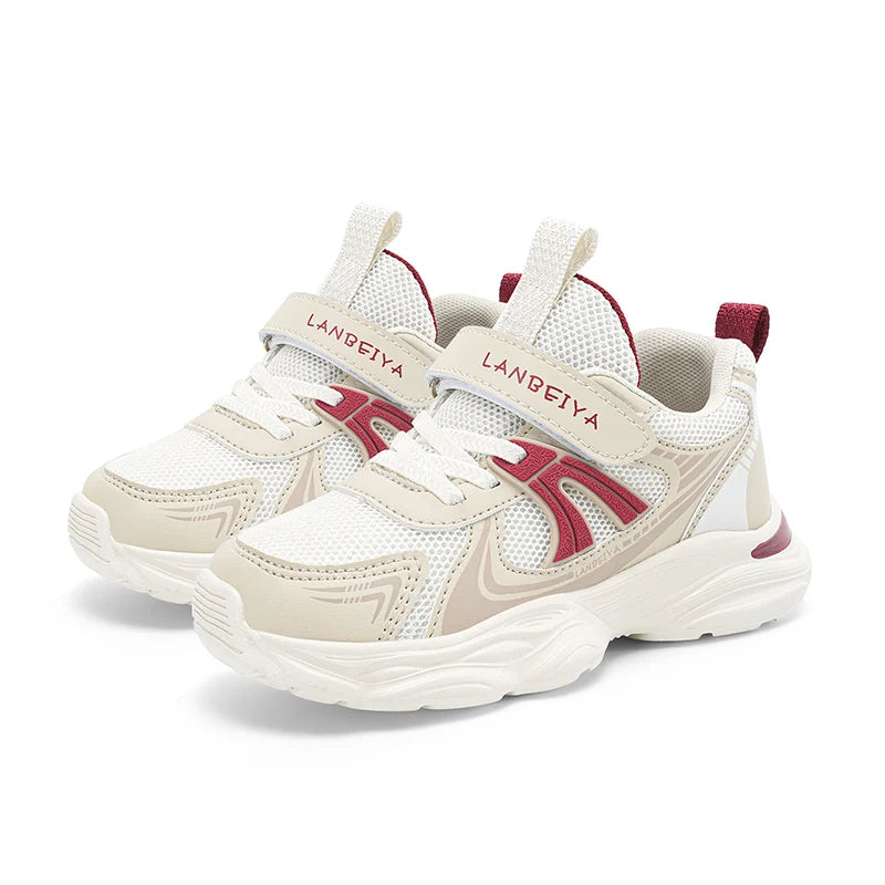 New Boy Girl Shoes Hot Selling Breathable Children Sneakers Comfort Soft Running Shoes Classic Simple Color Blocked Casual Shoes