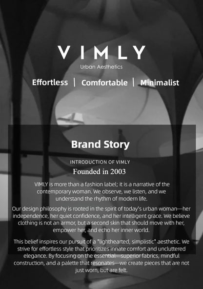 VIMLY Spring Formal Shirts Women 2026 Cotton Lyocell Button Up Shirts & Blouses Long Sleeve Top Office Wear for Woman M5889